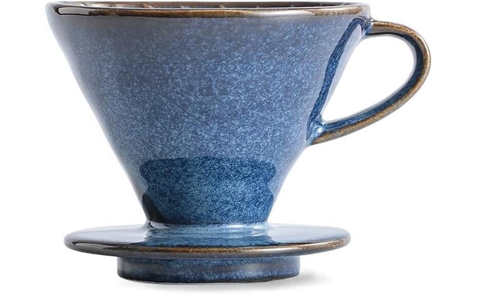 sky blue ceramic dripper
