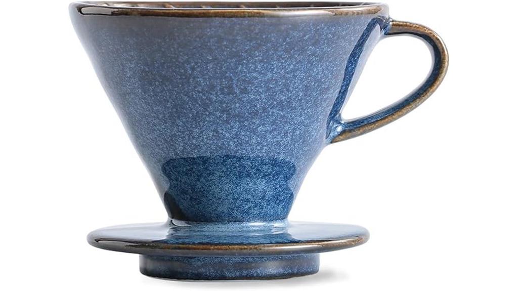 sky blue ceramic dripper