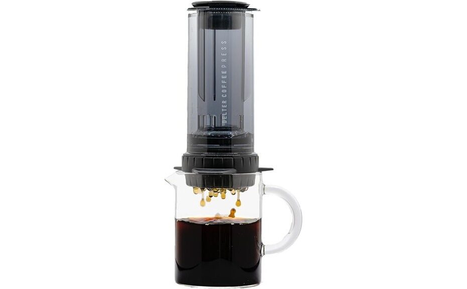 smoked grey coffee press
