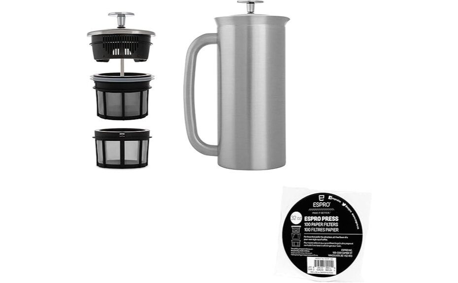 smooth durable french press