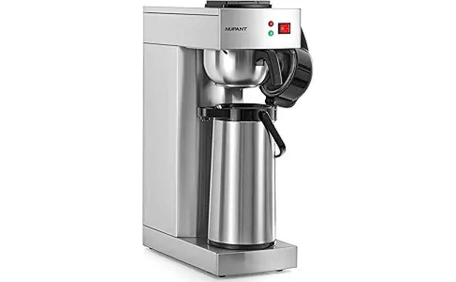 stainless steel coffee brewer
