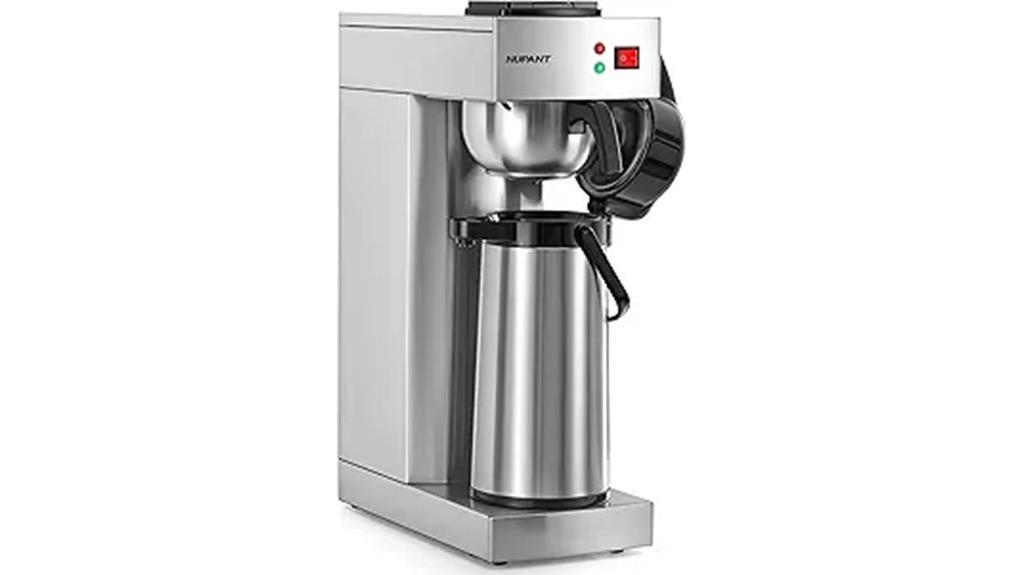 stainless steel coffee brewer