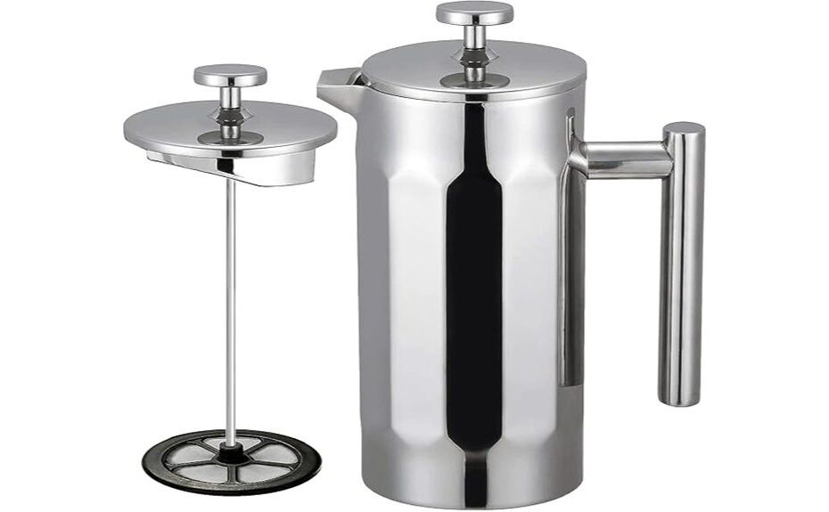 stainless steel coffee press