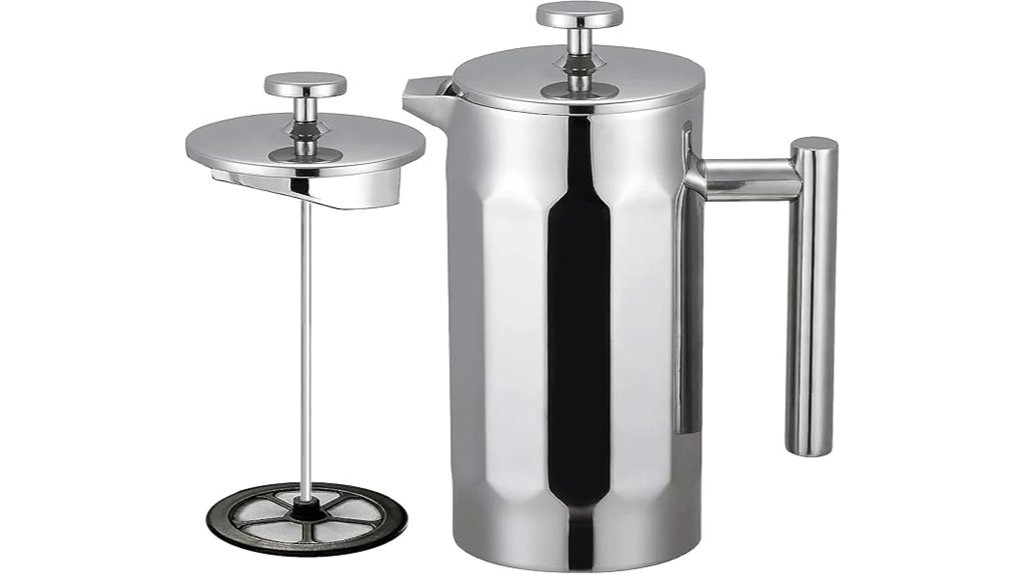 stainless steel coffee press