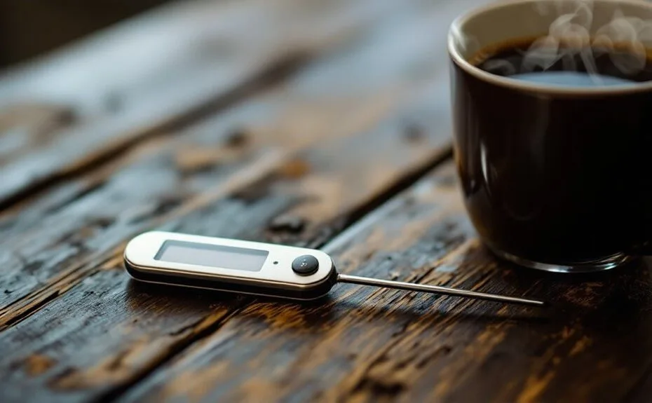 top coffee temperature measurement